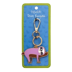 A Little Sluggish Enamel Key Ring