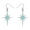 Atomic Star Glitter Drop Earring - Blue