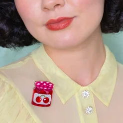 Black Cherry Precious Preserve Mini Brooch