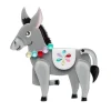 Brave Burro Donkey Brooch
