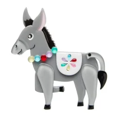 Brave Burro Donkey Brooch