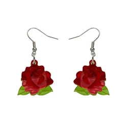 Budding Romance Rose Drop Earrings