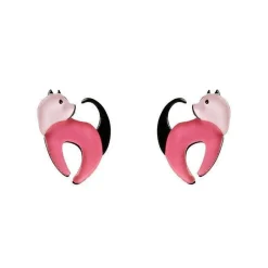 Cat Walk Stud Cat Earrings