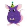 Chaz The Chinchilla Brooch