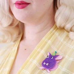 Chaz The Chinchilla Brooch