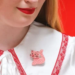 Custard Cat Mini Brooch