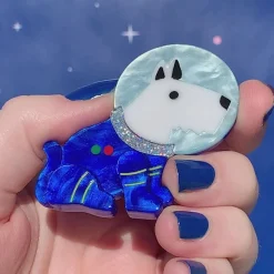 Daring Dogmonaut Brooch