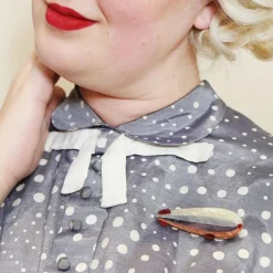 Dirigible Decor Zepplin Brooch