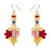 Double-Edged Delight Drop Earrings