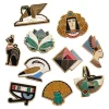 Egyptian Revival Enamel Pin Pack - 10 Piece