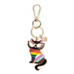 Elissa The Rainbow Cat Enamel Key Ring