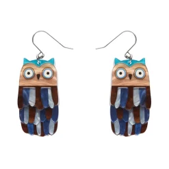 Feather Dress Drop Earrings