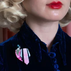 Flamingo Diva Brooch