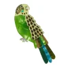 Flossie The Budgie Brooch