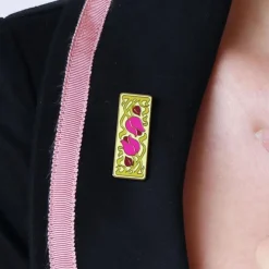 Flower And Thorn Enamel Pin