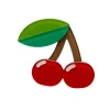 Fruit Salad Cherries Brooch