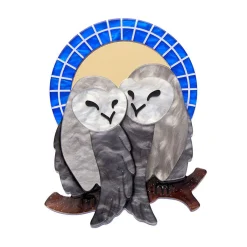Good Omens Owls Brooch