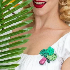 Green Eyed Monster Brooch