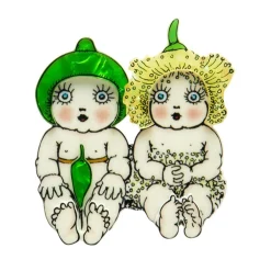 Gumnut Twins Brooch