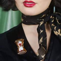 Hourglass Brooch