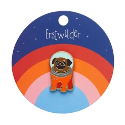 Interplanetary Pug Enamel Pin