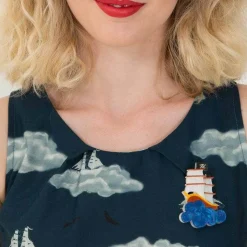 La Concorde Pirate Ship Brooch