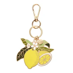 Lemon Drop Enamel Key Ring