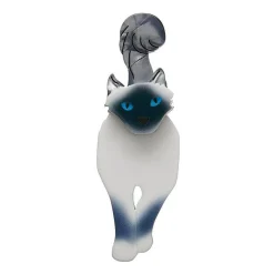 Lena The Blue Eyed Birman Cat Brooch