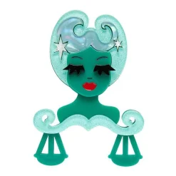 Libra The Learned Brooch