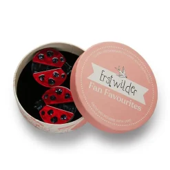 Lou-Lou Ladybug Hair Clips Set - 2 Piece