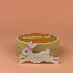 Marshmallow Rabbit Brooch