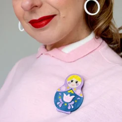 Matryoshka Memories Toy Brooch