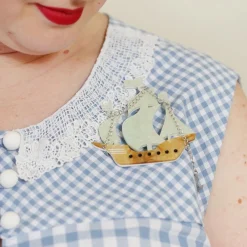 Meeting The Merfolk Brooch