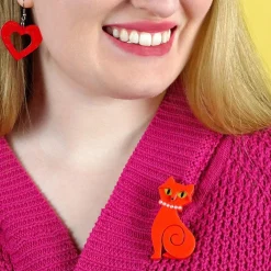 Meow At Midnight Brooch