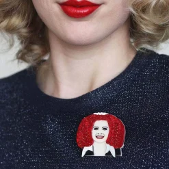 Mercurial Magenta Brooch