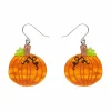 Midnight Magic Pumpkin Drop Earrings