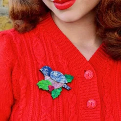 Miss Mistletoe Brooch