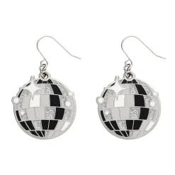 Mosaic Mirror Enamel Drop Earrings