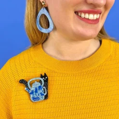 Mouse Tea Brooch