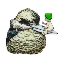 Mrs. Kookaburra Brooch