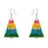 O Christmas Tree Drop Earrings