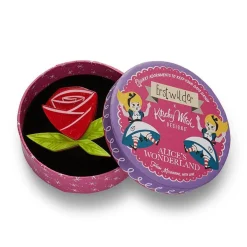 Painted Rose Brooch