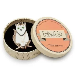 Papa Don'T Preach Cat Brooch