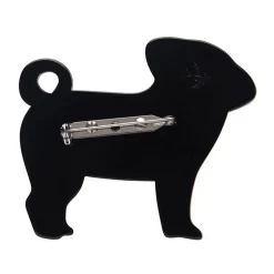 Pebbles The Progressive Pug Brooch