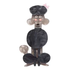 Poodle Along Brooch