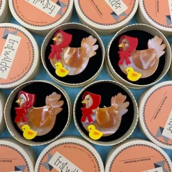 Proud Mother Hen Brooch
