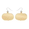 Pumpkin Magic Mirror Drop Earrings - Gold
