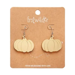 Pumpkin Mirror Drop Earrings - Gold
