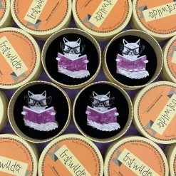 Puss In Books Brooch