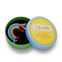 Rainbow Ruff Brooch